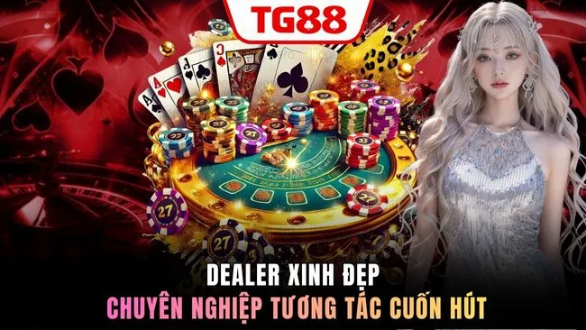 Dealer xinh đẹp chuyên nghiệp tương tác cuốn hút 